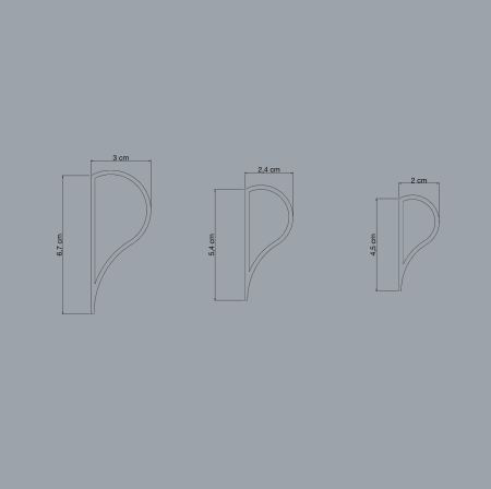 Moldes para Asas - 16 XL<br>para 6 Asas